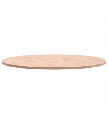 vidaXL Table Top Ø70x1.5 cm Round Solid Wood Beech — Colour: light brown, Size: 70 x 1.5 cm