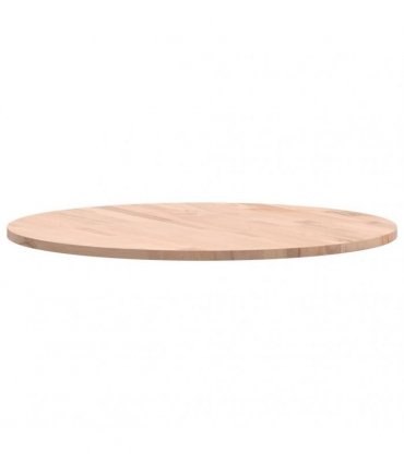 vidaXL Table Top Ø60x1.5 cm Round Solid Wood Beech — Colour: light brown, Size: 60 x 1.5 cm