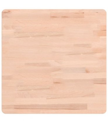 vidaXL Table Top 50x50x1.5 cm Square Solid Wood Beech — Colour: light brown, Size: 50 x 50 x 1.5 cm