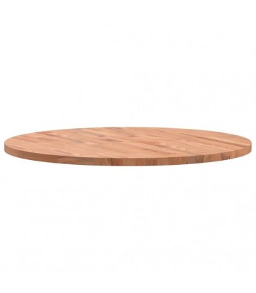 vidaXL Table Top Ø80x2.5 cm Round Solid Wood Beech — Colour: brown, Size: 80 x 2.5 cm