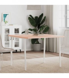 vidaXL Table Top 90x90x2.5 cm Square Solid Wood Beech — Colour: light brown, Size: 90 x 90 x 2.5 cm