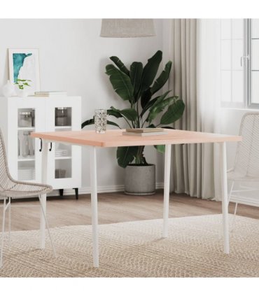 vidaXL Table Top 90x90x2.5 cm Square Solid Wood Beech — Colour: light brown, Size: 90 x 90 x 2.5 cm