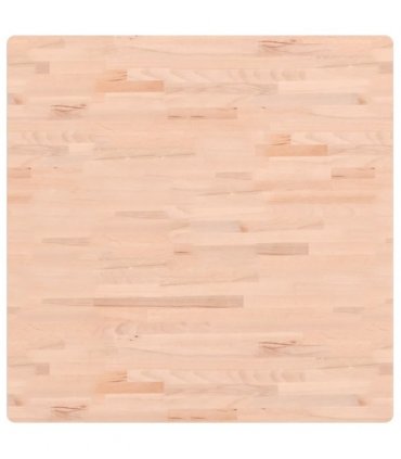 vidaXL Table Top 90x90x2.5 cm Square Solid Wood Beech — Colour: light brown, Size: 90 x 90 x 2.5 cm