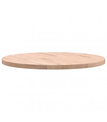 vidaXL Table Top Ø60x2.5 cm Round Solid Wood Beech — Colour: light brown, Size: 60 x 2.5 cm