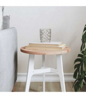 vidaXL Table Top Ø30x1.5 cm Round Solid Wood Beech — Colour: light brown, Size: 30 x 1.5 cm
