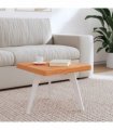 vidaXL Table Top 50x50x4 cm Square Solid Wood Beech — Colour: brown, Size: 50 x 50 x 4 cm