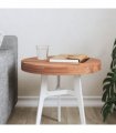 vidaXL Table Top Ø40x4 cm Round Solid Wood Beech — Colour: brown, Size: 40 x 4 cm