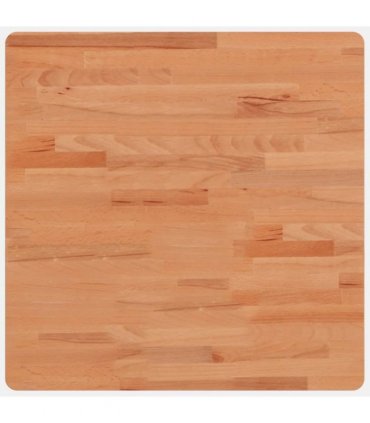 vidaXL Table Top 60x60x1.5 cm Square Solid Wood Beech — Colour: brown, Size: 60 x 60 x 1.5 cm