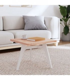 vidaXL Table Top 50x50x2.5 cm Square Solid Wood Beech — Colour: light brown, Size: 50 x 50 x 2.5 cm