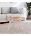 vidaXL Table Top 50x50x2.5 cm Square Solid Wood Beech — Colour: light brown, Size: 50 x 50 x 2.5 cm