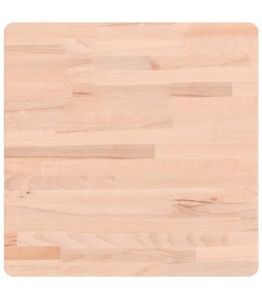 vidaXL Table Top 50x50x2.5 cm Square Solid Wood Beech — Colour: light brown, Size: 50 x 50 x 2.5 cm