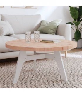 vidaXL Table Top Ø90x4 cm Round Solid Wood Beech — Colour: light brown, Size: 90 x 4 cm