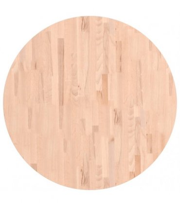 vidaXL Table Top Ø90x4 cm Round Solid Wood Beech — Colour: light brown, Size: 90 x 4 cm
