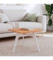 vidaXL Table Top 50x50x1.5 cm Square Solid Wood Beech — Colour: brown, Size: 50 x 50 x 1.5 cm