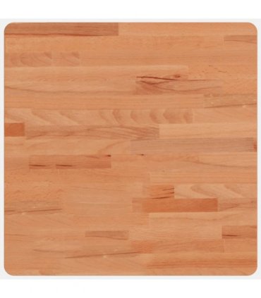 vidaXL Table Top 50x50x1.5 cm Square Solid Wood Beech — Colour: brown, Size: 50 x 50 x 1.5 cm