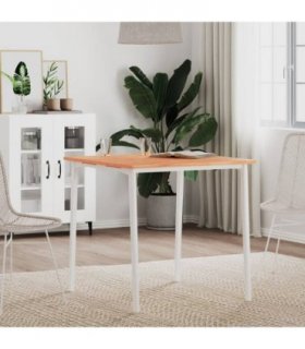 vidaXL Table Top 70x70x1.5 cm Square Solid Wood Beech — Colour: brown, Size: 70 x 70 x 1.5 cm