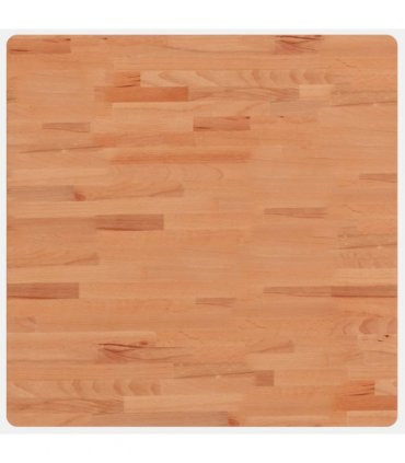 vidaXL Table Top 70x70x1.5 cm Square Solid Wood Beech — Colour: brown, Size: 70 x 70 x 1.5 cm