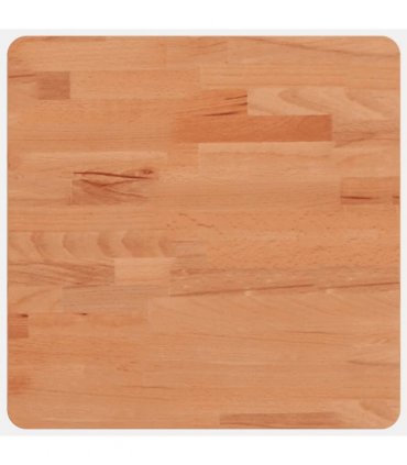 vidaXL Table Top 40x40x2.5 cm Square Solid Wood Beech — Colour: brown, Size: 40 x 40 x 2.5 cm