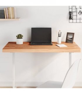 vidaXL Table Top 100x60x4 cm Rectangular Solid Wood Beech — Colour: brown, Size: 100 x 60 x 4 cm