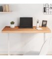 vidaXL Table Top 100x60x4 cm Rectangular Solid Wood Beech — Colour: brown, Size: 100 x 60 x 4 cm