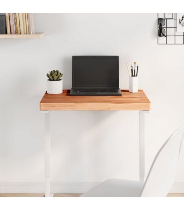 vidaXL Table Top 60x40x4 cm Rectangular Solid Wood Beech — Colour: brown, Size: 60 x 40 x 4 cm