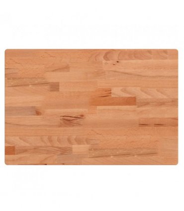 vidaXL Table Top 60x40x4 cm Rectangular Solid Wood Beech — Colour: brown, Size: 60 x 40 x 4 cm