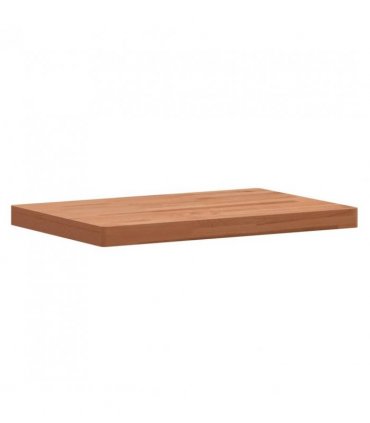 vidaXL Table Top 60x40x4 cm Rectangular Solid Wood Beech — Colour: brown, Size: 60 x 40 x 4 cm