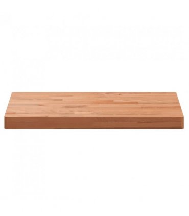 vidaXL Table Top 60x40x4 cm Rectangular Solid Wood Beech — Colour: brown, Size: 60 x 40 x 4 cm