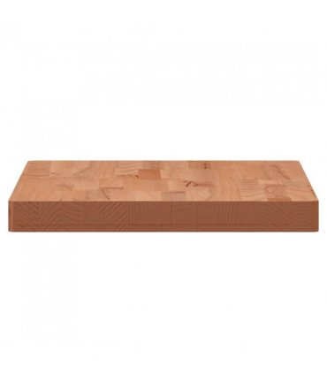 vidaXL Table Top 60x40x4 cm Rectangular Solid Wood Beech — Colour: brown, Size: 60 x 40 x 4 cm