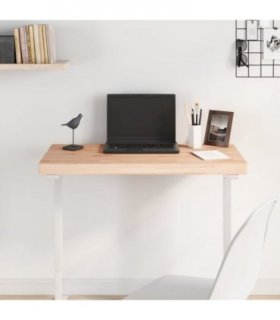 vidaXL Table Top 100x50x4 cm Rectangular Solid Wood Beech — Colour: natural, Size: 100 x 50 x 4 cm