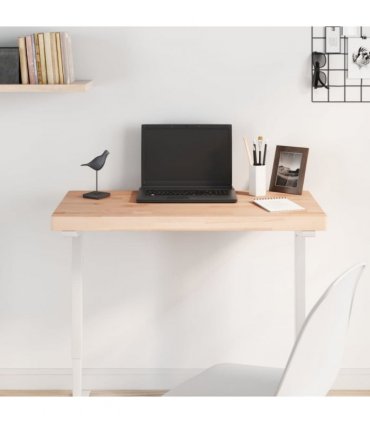 vidaXL Table Top 100x50x4 cm Rectangular Solid Wood Beech — Colour: natural, Size: 100 x 50 x 4 cm