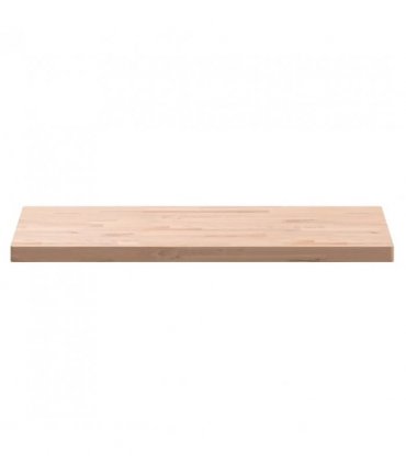 vidaXL Table Top 100x50x4 cm Rectangular Solid Wood Beech — Colour: natural, Size: 100 x 50 x 4 cm