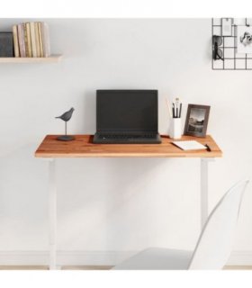 vidaXL Table Top 80x40x1.5 cm Rectangular Solid Wood Beech — Colour: brown, Size: 80 x 40 x 1.5 cm