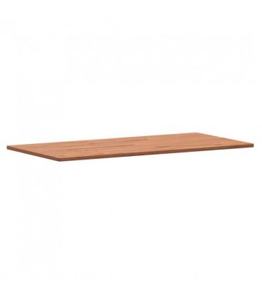vidaXL Table Top 80x40x1.5 cm Rectangular Solid Wood Beech — Colour: brown, Size: 80 x 40 x 1.5 cm