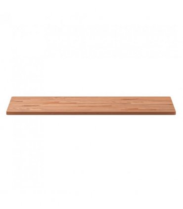vidaXL Table Top 80x40x1.5 cm Rectangular Solid Wood Beech — Colour: brown, Size: 80 x 40 x 1.5 cm