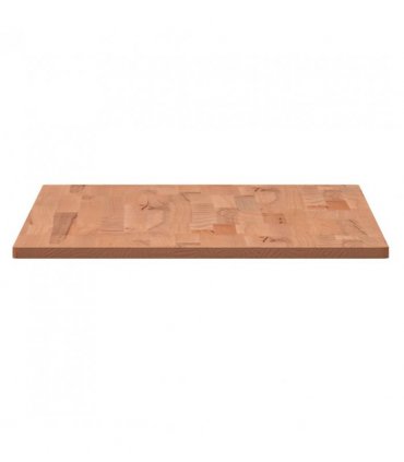 vidaXL Table Top 80x40x1.5 cm Rectangular Solid Wood Beech — Colour: brown, Size: 80 x 40 x 1.5 cm