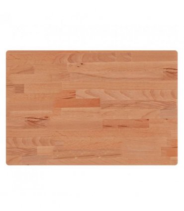 vidaXL Table Top 60x40x1.5 cm Rectangular Solid Wood Beech — Colour: brown, Size: 60 x 40 x 1.5 cm