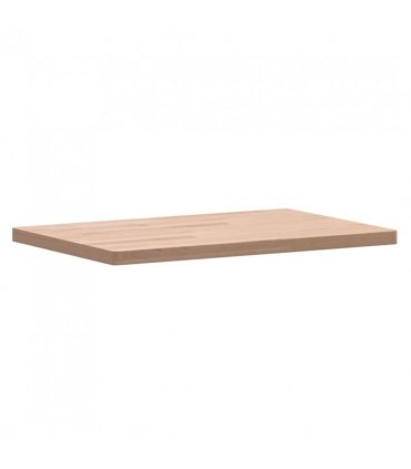 vidaXL Table Top 60x40x2.5 cm Rectangular Solid Wood Beech — Colour: natural, Size: 60 x 40 x 2.5 cm