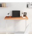 vidaXL Table Top 80x40x4 cm Rectangular Solid Wood Beech — Colour: brown, Size: 80 x 40 x 4 cm