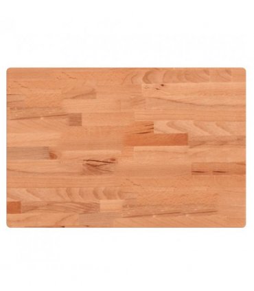vidaXL Table Top 80x40x4 cm Rectangular Solid Wood Beech — Colour: brown, Size: 80 x 40 x 4 cm