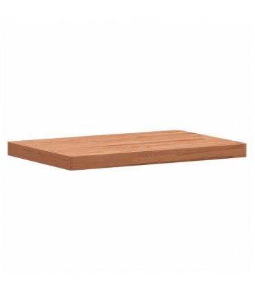 vidaXL Table Top 80x40x4 cm Rectangular Solid Wood Beech — Colour: brown, Size: 80 x 40 x 4 cm