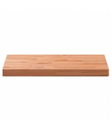 vidaXL Table Top 80x40x4 cm Rectangular Solid Wood Beech — Colour: brown, Size: 80 x 40 x 4 cm