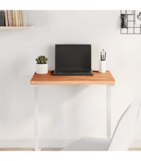 vidaXL Table Top 60x40x2.5 cm Rectangular Solid Wood Beech — Colour: brown, Size: 60 x 40 x 2.5 cm