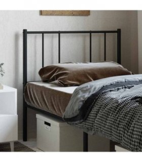 vidaXL Metal Replace Headboard Black 90 cm