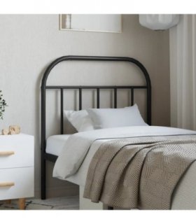 vidaXL Metal Replace Headboard Black 80 cm — V0671966437