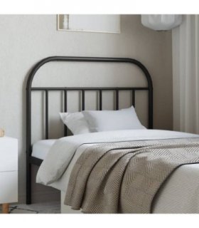 vidaXL Metal Replace Headboard Black 107 cm — V0671966444