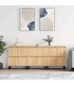 vidaXL Sideboards 3 pcs Sonoma Oak Engineered Wood — V0671967013