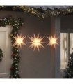 vidaXL Christmas Lights with LEDs 3 pcs Foldable White