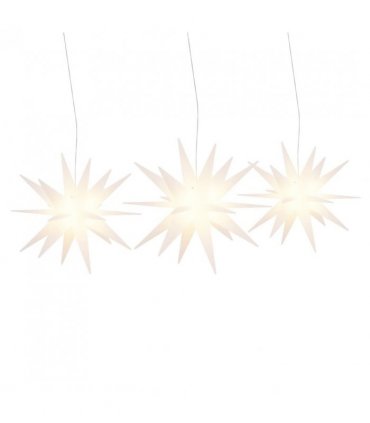 vidaXL Christmas Lights with LEDs 3 pcs Foldable White