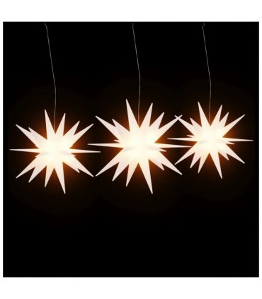 vidaXL Christmas Lights with LEDs 3 pcs Foldable White